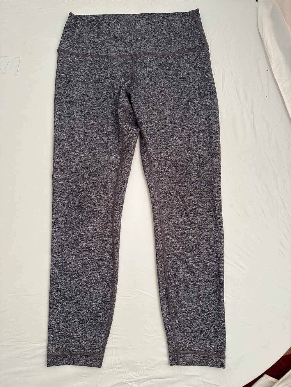 Lululemon Wunder Under High-rise 7/8 heathered black tights
